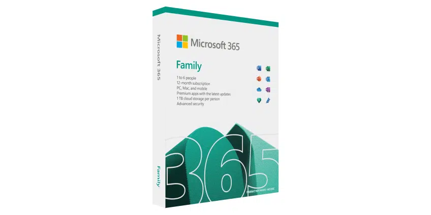 MICROSOFT 365 FAMILY - 1 YR SUBSCRIPTION - 6GQ-01889