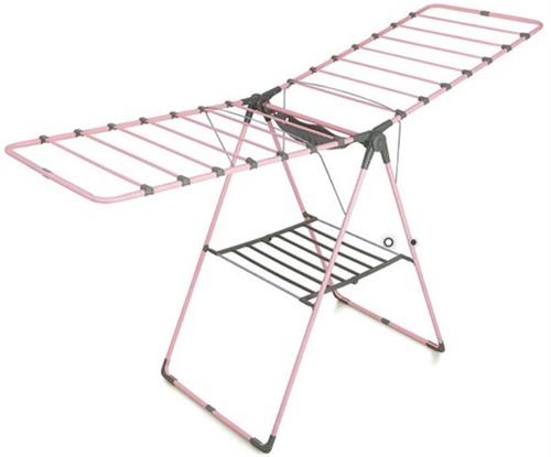 Totally Large Pink Metal with Grey Accents Clothes Dryer