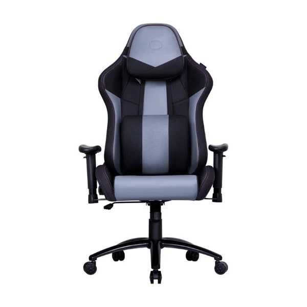 CM Chair Caliber R3; Black; Grey; Ergoo chair; lumbar and neckrest support. adjustable; Memory Foam