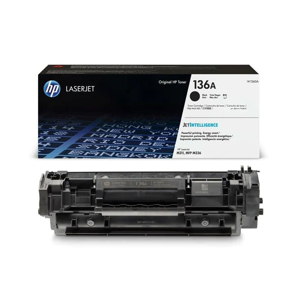 HP 136A Black Original LaserJet Toner Cartridge;1150 pages