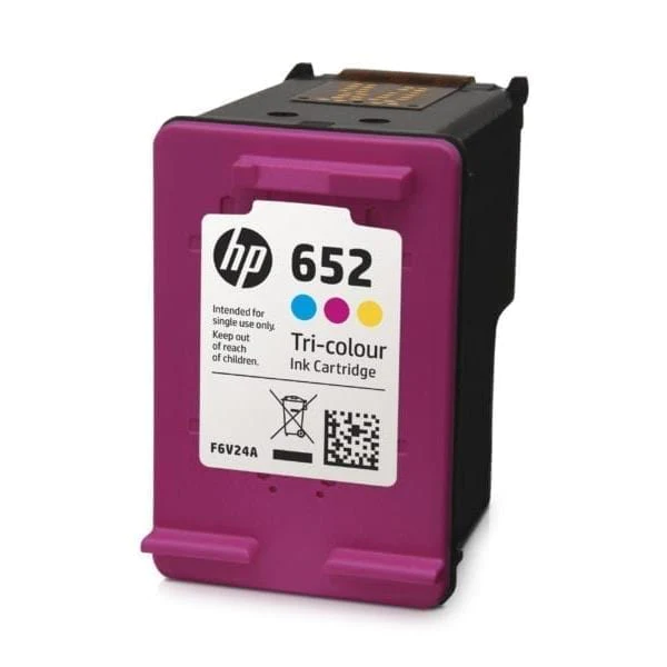 HP 652 Tri-color Original Ink Advantage Cartridge;~200 pages. (DeskJet Ink Advantage 3835 All-in-One Printer). 