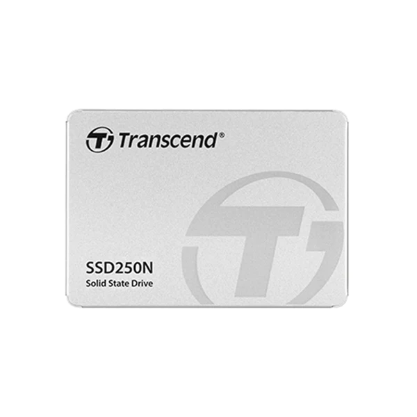 TRANSCEND 2TB SSD250N 2.5'' NAS SSD - SATA III 3D TLC with DRAM cache - 560MB/s Read 480MB/s Write - 2000 TBW