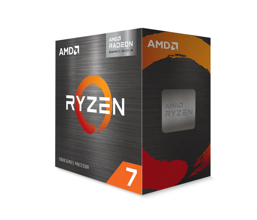 AMD CPU Desktop Ryzen 7 8C/16T 5700G (4.6GHz; 20MB;65W;AM4) box; with Wraith Stealth Cooler and Radeon Graphics