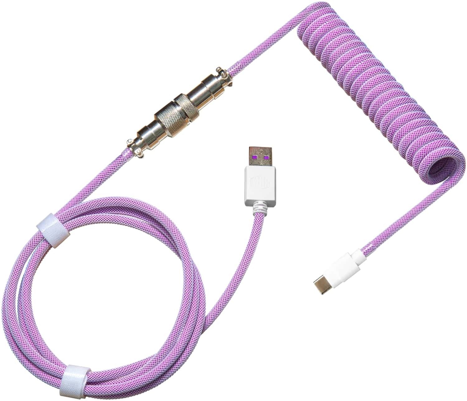 Cooler Master Coiled Cable; Double-Sleeved; Purple; Type C