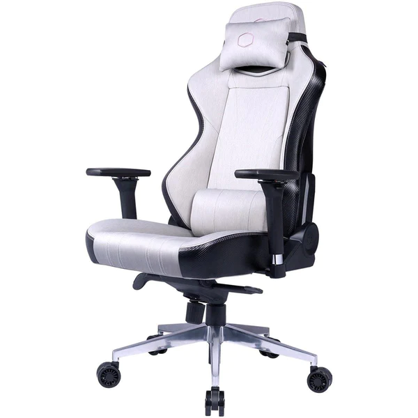 CM Chair Caliber X1C | Grey Fabric; Recline; Height Adjust; Head and Lumbar Pillows; Premium Materials; 