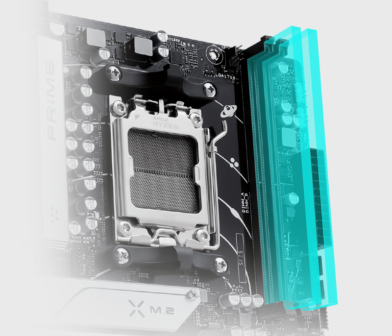 AMD AM5; 2 x DIMM; Max. 96GB; DDR5; 1 x PCIe 4*16;2 x PCIe 4 x1; 2 x M.2; 4 x SATA 6Gb/s port(s). 1xD-Sub + 1xVGA + 1xHDMI