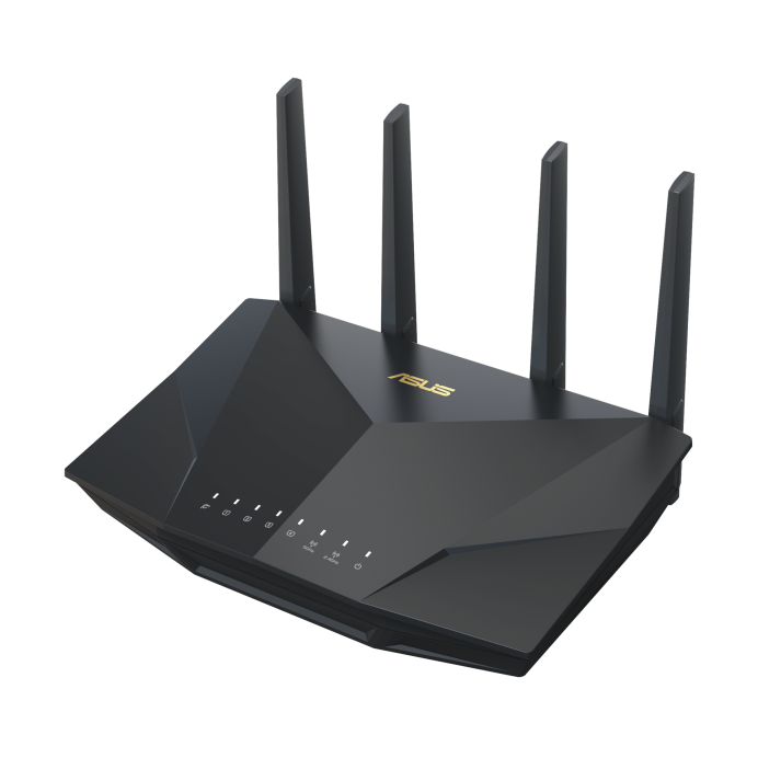 Asus AX5400 Dual Band WiFi 6 Extendable Router; built-in VPN; AiMesh-Compatible 