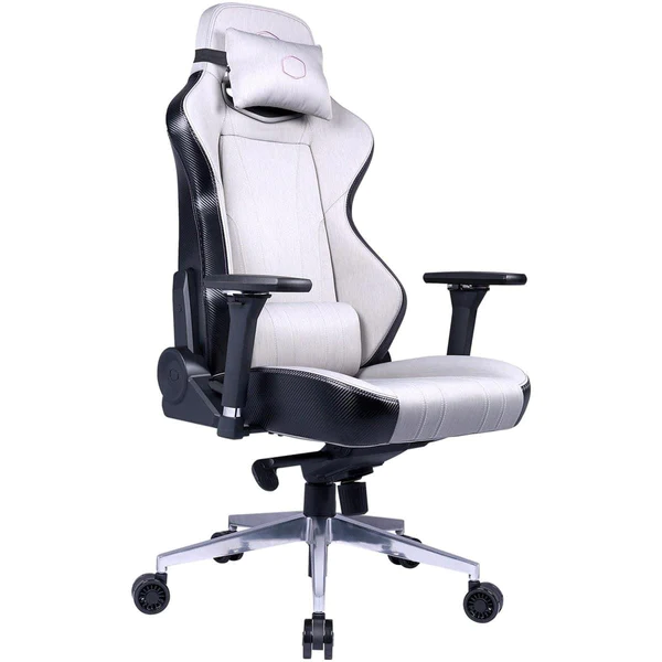 CM Chair Caliber X1C | Grey Fabric; Recline; Height Adjust; Head and Lumbar Pillows; Premium Materials; 