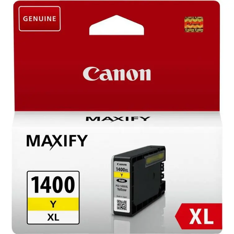 CANON PGI-1400XL YELLOW INK CART - MAXIFY - 900 pages @ 5%