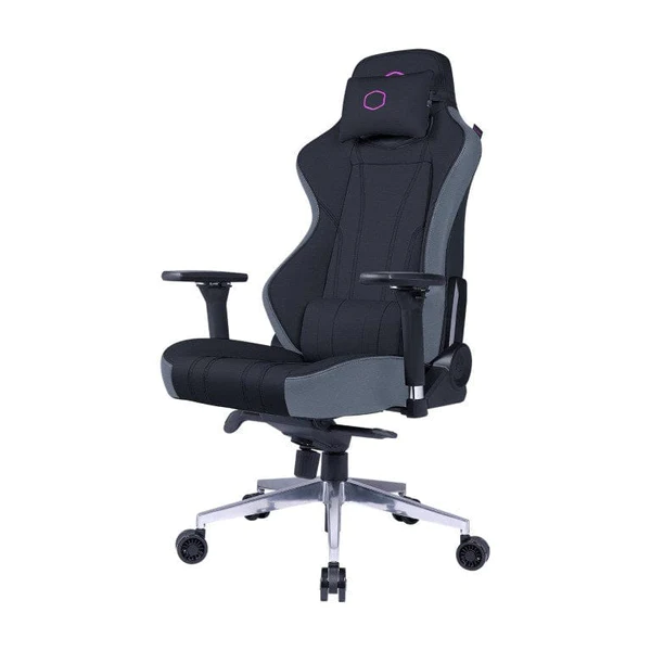 CM Chair CaliberX1C BlackFabric; Black Cooling Fabric; Adjustable Arm Rest; 5x Nylon Wheels; Neck and Lumbar P