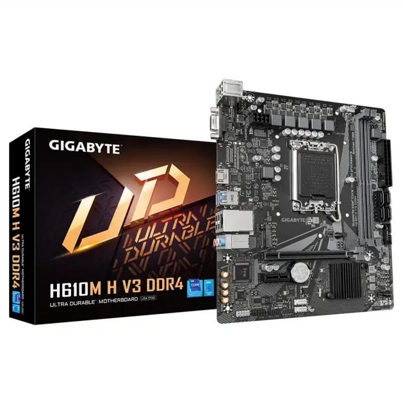 GIGABYTE Intel® H610 Chipset for LGA 1700| 2x DDR4| 1x M2| HDMI| mATX