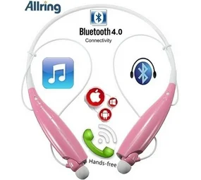 AllRing HBS730 Flexible Bluetooth Ver 4.0 Wireless Hand Free Sports Stereo Headsets Neckband Style Earphones