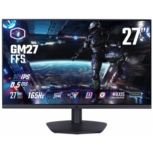 Cooler Master GM27; FHD 1920 x 1080; 165hz; IPS; HDR10; 0.5MS Response time; DCI-P3 90% sRGB 120%