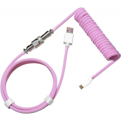 CM KB Coiled Cable; Double-Sleeved; Magenta; Type C