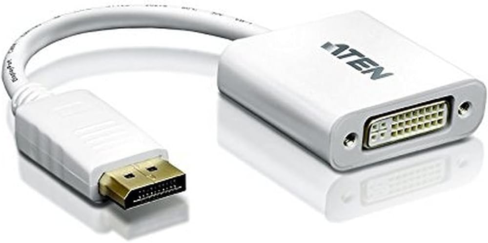 ATEN DisplayPort to DVI Adapter (DVI-I). 