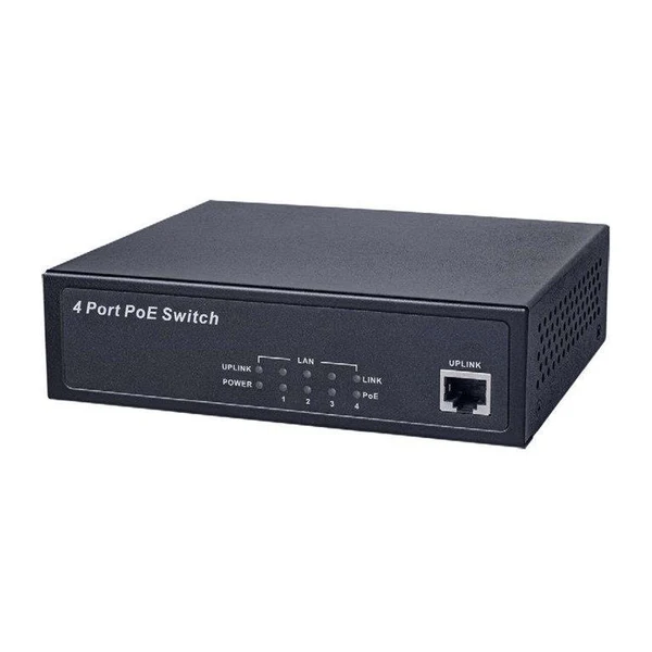 VIVOTEK Unmanaged Switch 4x 10/100 POE; 1x 10/100 Uplink port. 900059300G