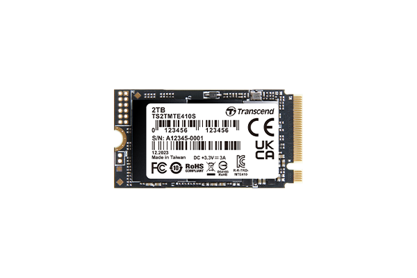 Transcend 1TB MTE410S PCI-E GEN 4x4 M.2 2242 SSD 3D NAND - 5000 MB/s Read 3500 MB/s Write - 600 TBW