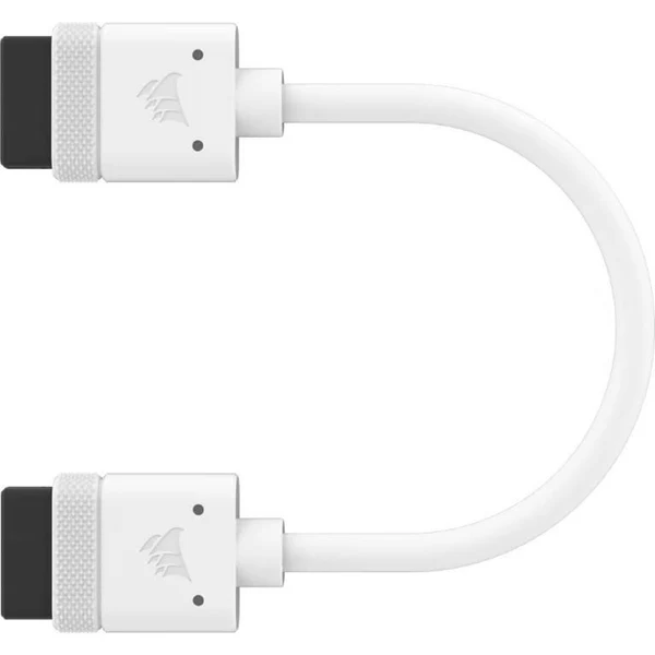 CORSAIR iCUE LINK Cable| 2x 100mm with Straight connectors| White