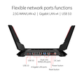 ASUS ROG Rapture GT-AX6000 Dual-Band WiFi 6 (802.11ax) Gaming Router WAN aggregation; VPN Fusion; Triple-Level Game Acceleration