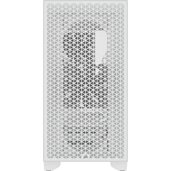 3000D Tempered Glass Mid-Tower- White
