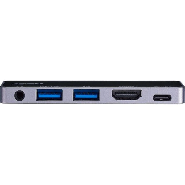 ATEN Dock; USB-C Travel Dock with Power Pass-Through. 