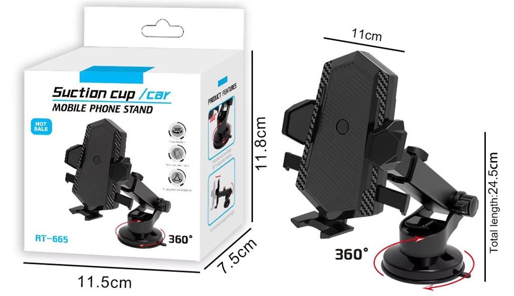 Ezra Mobile Phone Stand with Suction Cup Mount