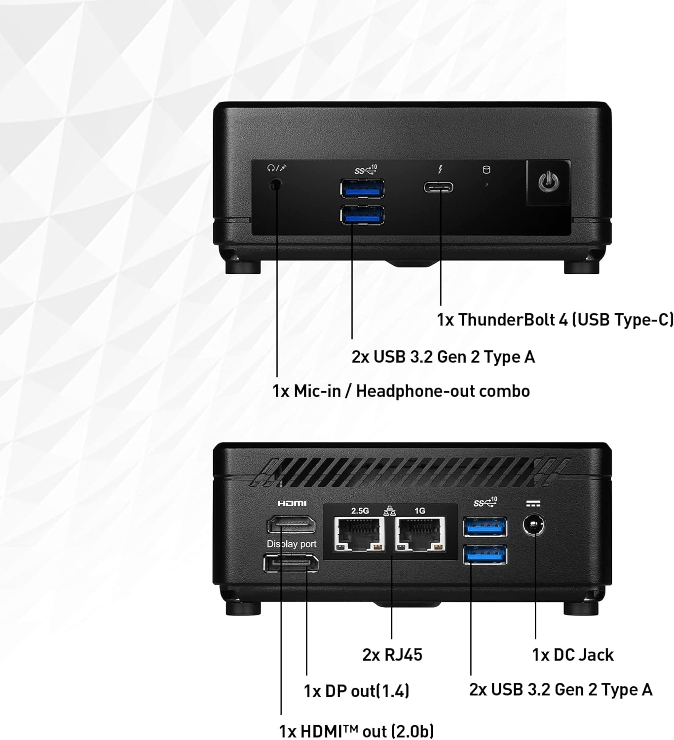 MSI CUBI L6 -i3-1215/ Iris™ Xe / SDD M.2 & 2.5''/ 2 X DDR4-SO DIMMs/USB /DP /HDMI/LAN/WL/BT.