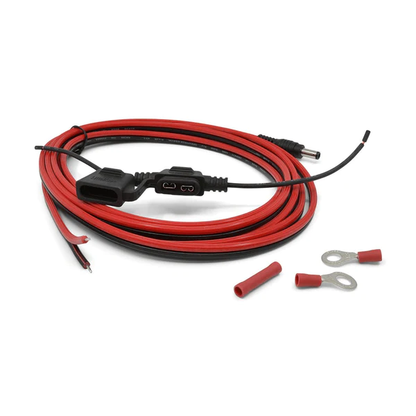 CABLE WITH FUSE HOLDER FOR VEHICLE DOCK. 5.5MM X 2.5MM PLUG (L10; ET8X)