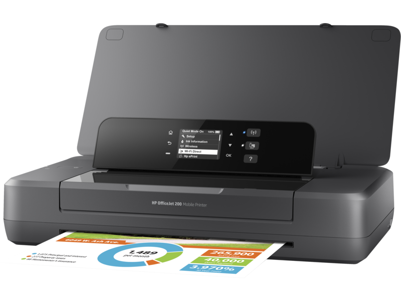 HP OfficeJet 202 Mobile Ink Printer; A4; Up to 9 ppm (black) and 6 ppm (colour); Up to 1200 x 1200; Wi-Fi Direct Printing