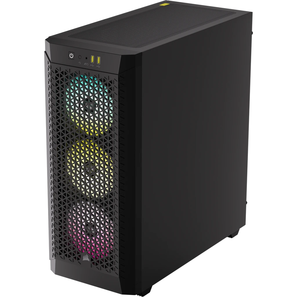 480T RGB Airflow Tempered Glass Mid-Tower; Black. 