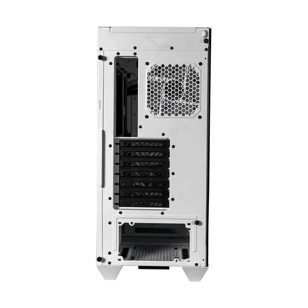 CM Case H500; 2 x 200mm rgb fans with controller; ATX; Case handle; Mesh and Transparent covers; White