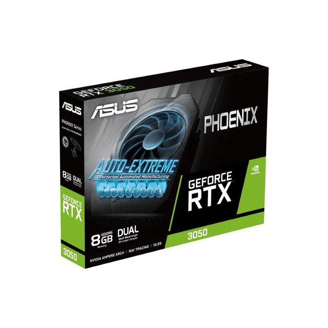 NVIDIA® GeForce RTX™ 3050;PCI e4;8GB GDDR6;OC mode:1807 MHz; Gaming mode:1777 MHz ;1xDVI;1xHDMI;1xDP;178x128x40 mm; 550W