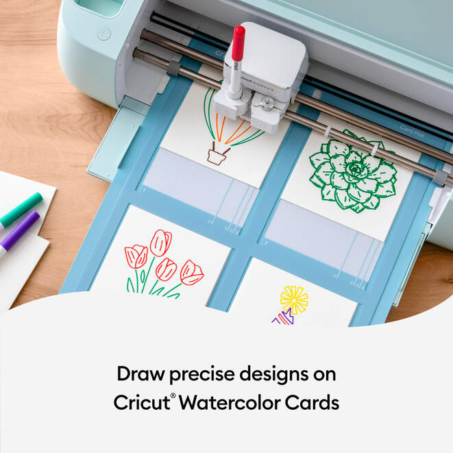 2009986 - Cricut Watercolor Cards White 12pk S40