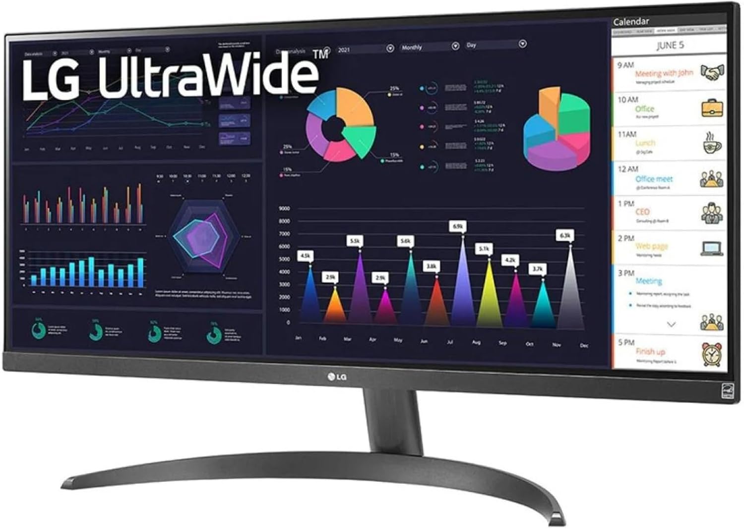 LG 29WQ500 29'' UltraWide FHD HDR10 IPS; 2560x1080; 100Hz; 5ms; AMD FreeSync; 1x HDMI; 1x DisplayPort 