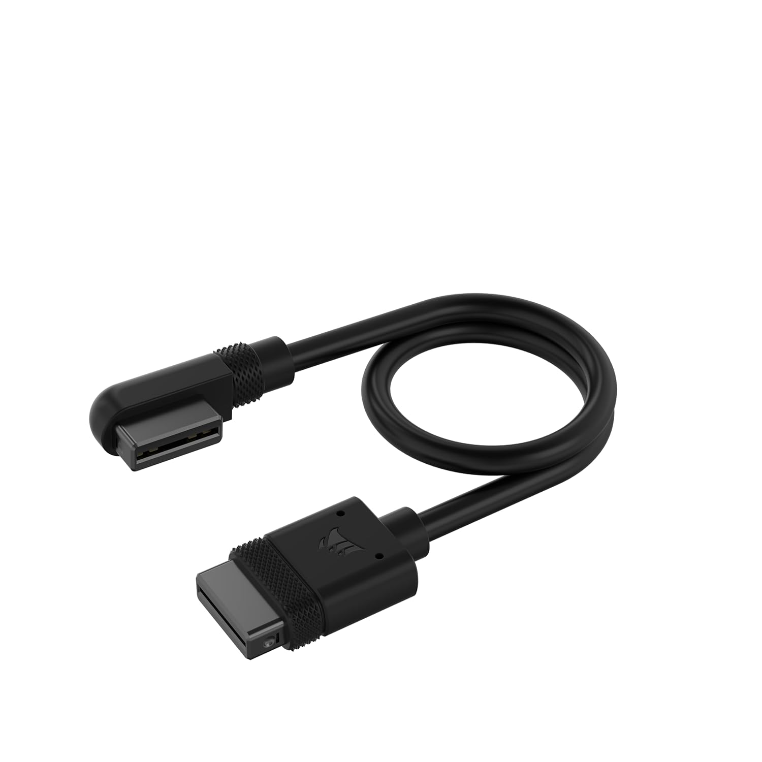 CORSAIR iCUE LINK Cable; 2x 200mm with Straight/Slim 90 degree connectors; Black