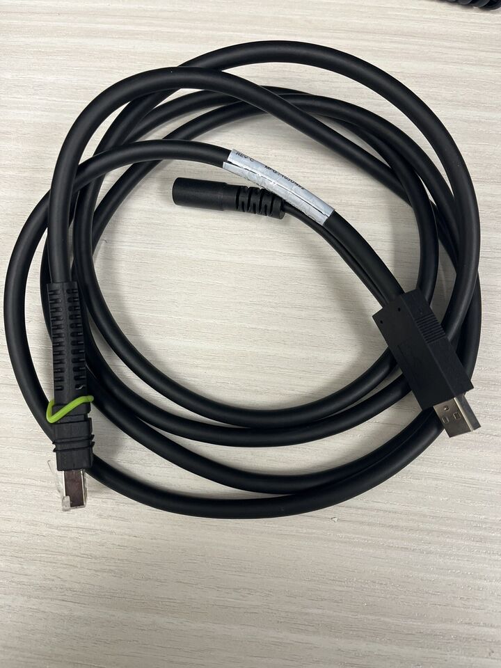 Zebra Scanner Cable; Shielded USB; 7FT. Straight; supports 12V power supply (for 36xx series)