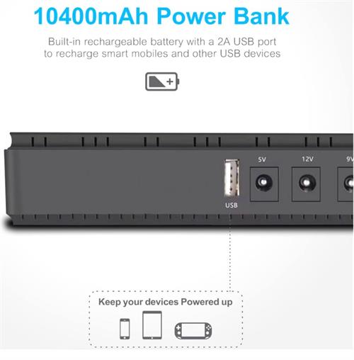 Solarix 10400mAH Micro UPS