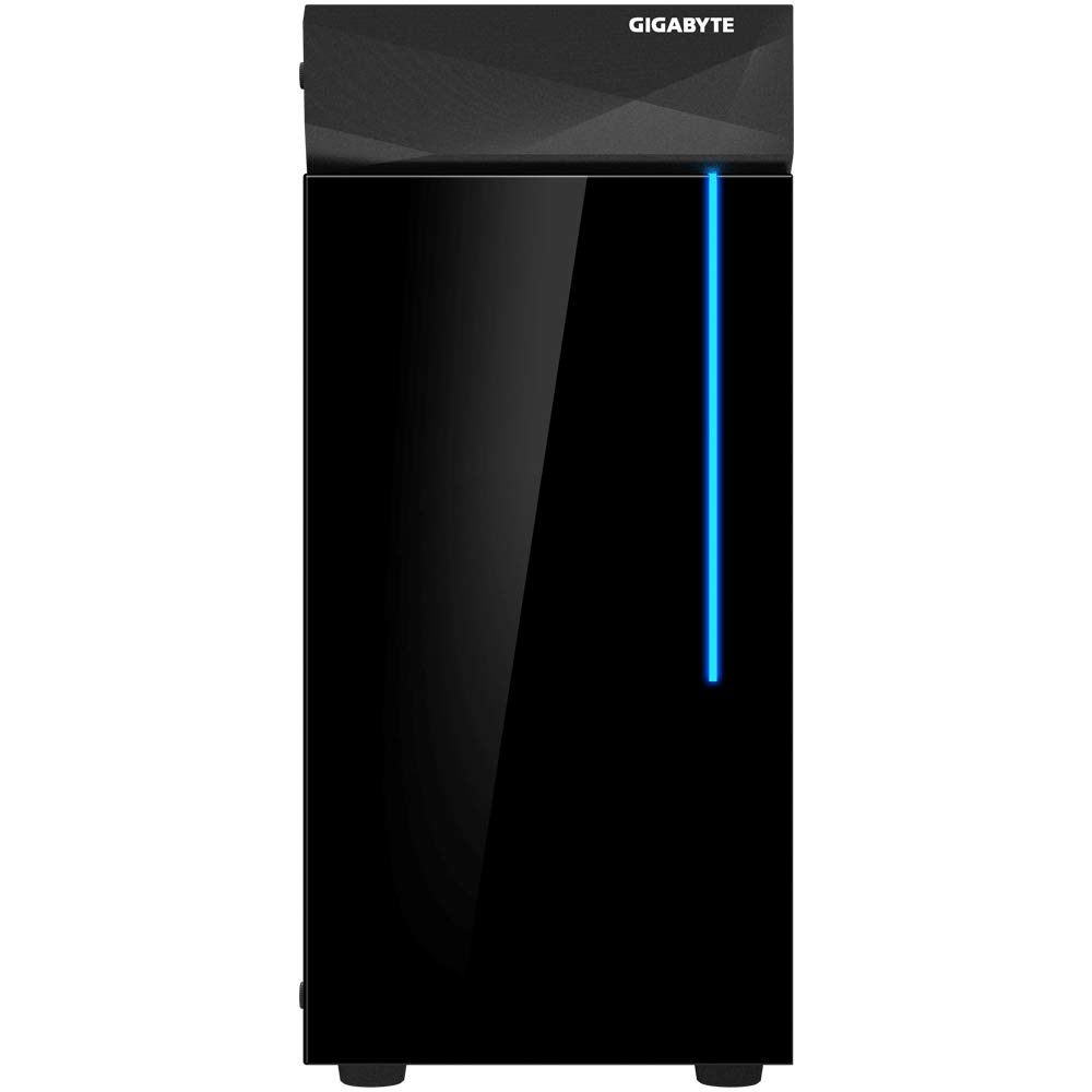 GIGABYTE C200 Glass Mid Tower; Black; Tempered Glass Side Panel; ATX