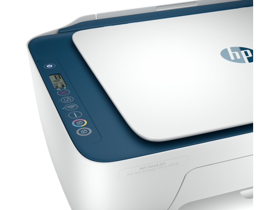 HP DeskJet IA Ultra 4828 AiO Printer A4 Ink; Print; copy; scan; wireless; 7.5 ppm (black) and 5.5 ppm (color).