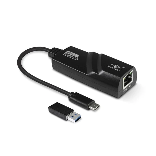 VANTEC CB-CU310GNA Gigabit RJ-45 TO USB TYPE-C ADAPTOR WITH TYPE C to A converter