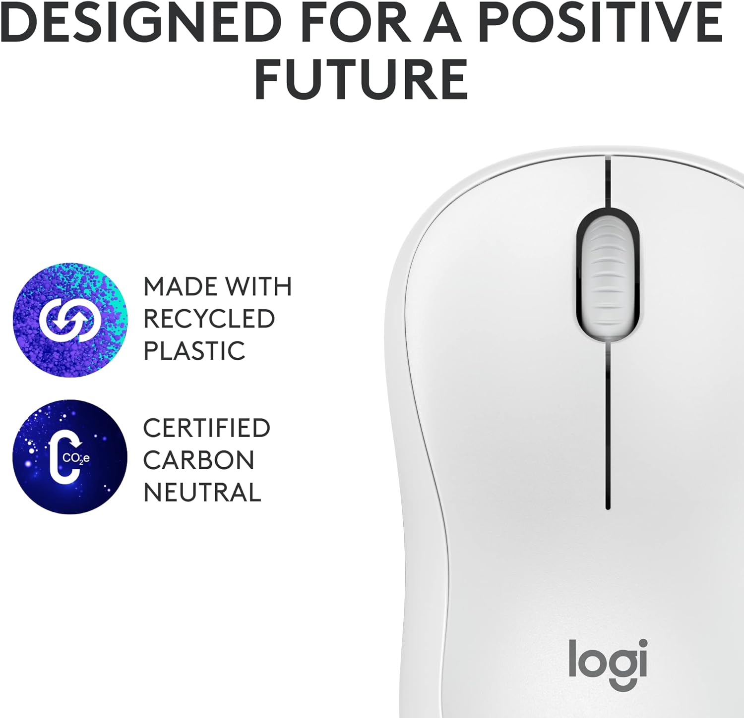 Logitech M240 Silent Bluetooth Mouse - OFF WHITE - 2.4GHZ/BT - N/A - EMEA-808 - RETAIL OFFLINE BOX