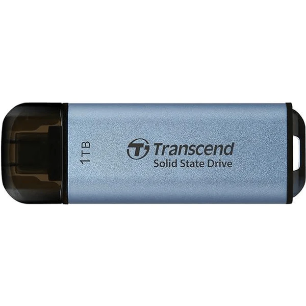 TRANSCEND 1 TB ESD300C USB3.2 TYPE C (USB 10Gbps) OTG COMPACT PORTABLE SSD  - Read 1050MB/s Write 950 MB/s -Baby Blue