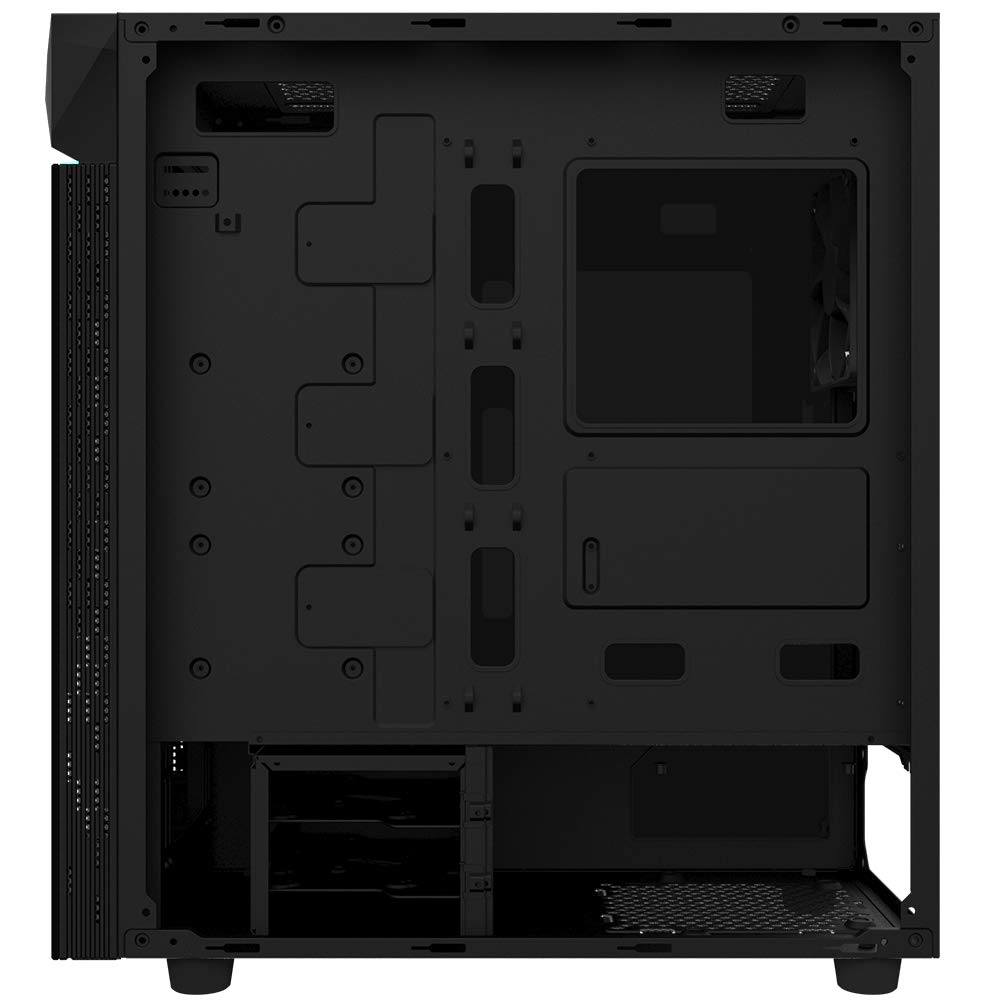 GIGABYTE C200 Glass Mid Tower; Black; Tempered Glass Side Panel; ATX