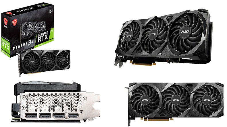 MSI Nvidia GeForce RTX 3070 Ti VENTUS 3X 8G OC Graphics Card