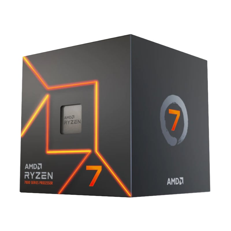 AMD Ryzen 7 7700 5nm SKT AM5 CPU; 8 Core/16 Thread Base Clock 3.8GHz; 32MB Cache; Radeon Graphics; Wraith Prism Cooler