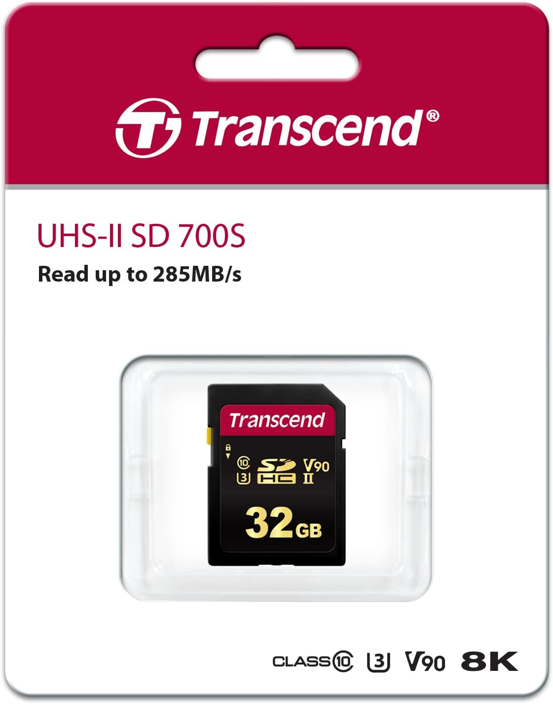 TRANSCEND 700S 32GB UHS-II U3 V90 CLASS 10 SDXC CARD - MLC