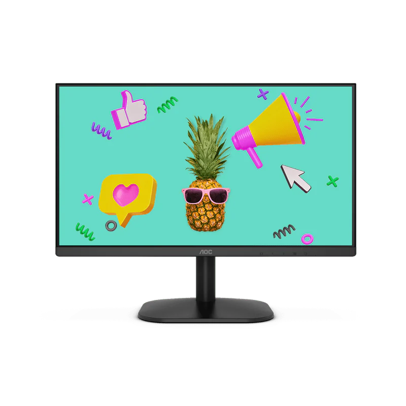 AOC 21.5'' Flicker Free Monitor; 1920x1080 (FHD); VESA; HDMI; ultra thin