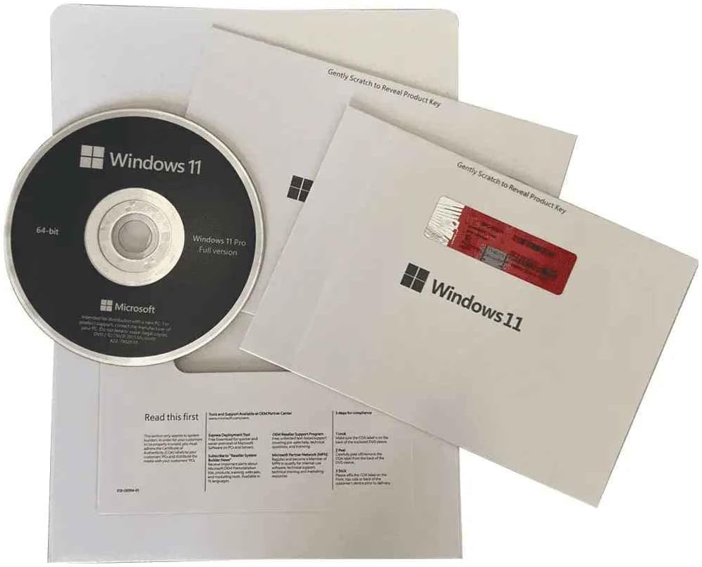 MICROSOFT WINDOWS 11 PROFESSIONAL 64-BIT - DVD. FQC-10528