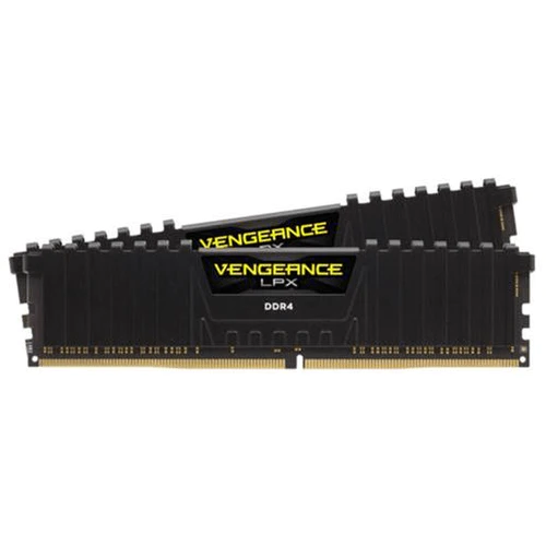 Corsair VENGEANCE® LPX 16GB (2 x 8GB) DDR4 DRAM 3200MHz C16 Memory Kit; 16-20-20-38; 1.35V; Black
