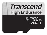 TRANSCEND 350V 64GB HIGH ENDURANCE MICRO SD UHS-I  U1 CLASS10 - READ 100 MB/S - WRITE 45MB/S - WITH SD ADPTOR 